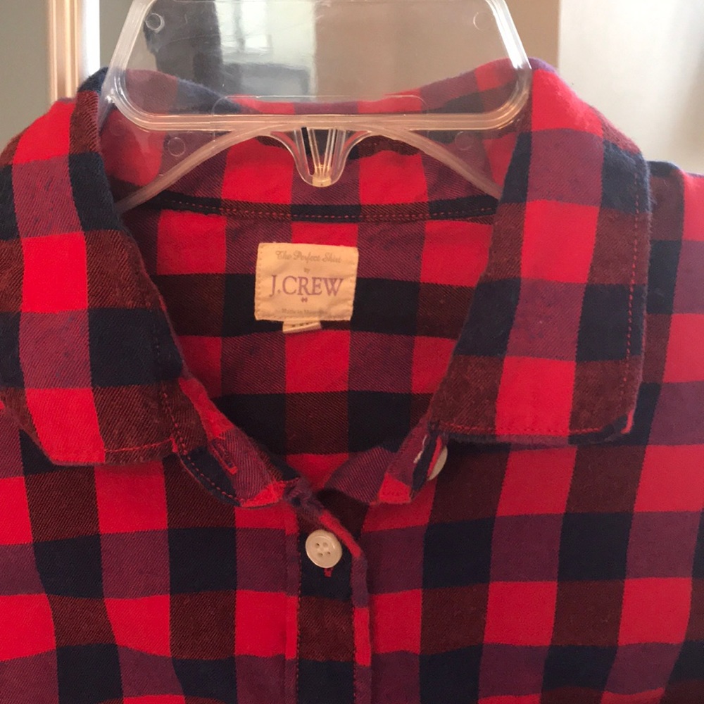 J Crew Plaid Long Sleeve Shirt - Picture 2 of 4